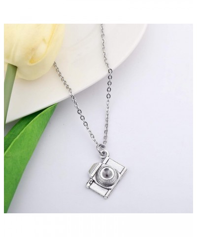 Camera Necklace Photographer Gift Camera Charm Pendant Necklace Inspirational Photography Gifts SILVER $7.83 Necklaces