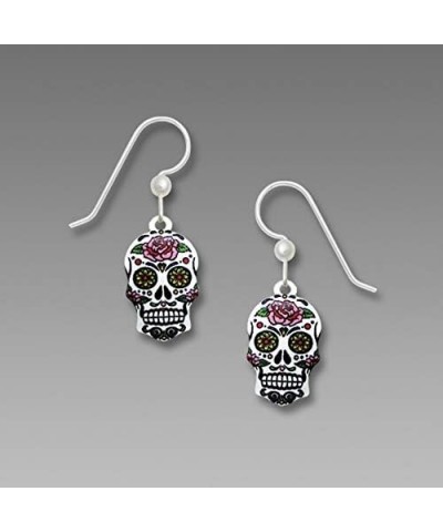 Miscellaneous Dangle Earrings, Sterling Silver Ear Wires Sugar Skull $30.09 Earrings