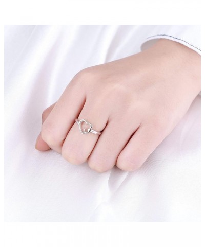 Promise Rings for Couples Matching Rings for Boyfriend and Girlfriend Valentine's Day Gifts for Couples 2024 3pcs heart rings...