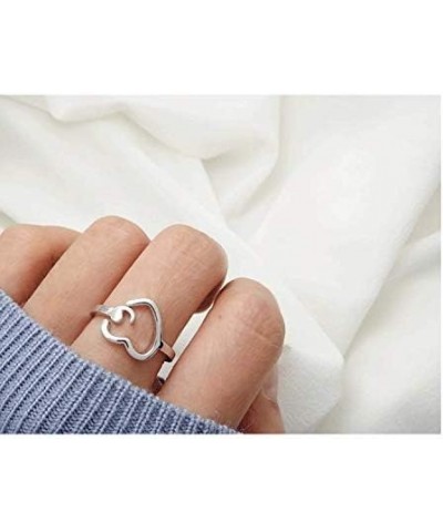 Promise Rings for Couples Matching Rings for Boyfriend and Girlfriend Valentine's Day Gifts for Couples 2024 3pcs heart rings...