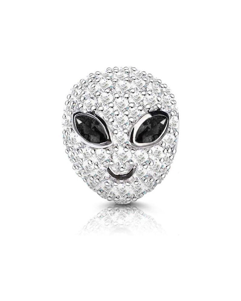 Alien Charms Sterling Silver Explore the Unknown Bead Charms with Cubic Zirconia fit Bracelet/Necklace Jewelry Gift for Women...