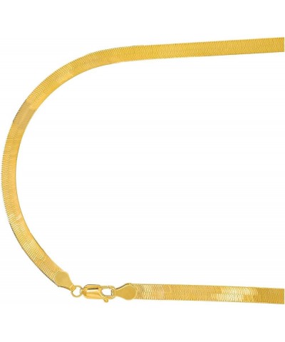 14k Solid Yellow Gold 5 mm Super Flexible Silky Imperial Herringbone Bracelet, Lobster Claw-7" 8 7.0 Inches $144.03 Bracelets