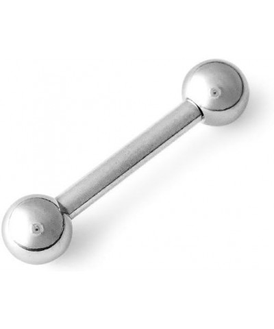 316L Surgical Steel Straight Barbell 12g 0.31 Inches $12.00 Body Jewelry