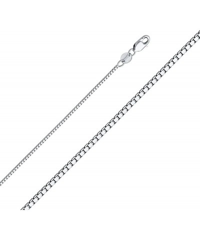 14K Yellow OR White Solid Gold 1mm Box Chain Necklace with Lobster Clasp White Gold 18.0 Inches $138.99 Necklaces