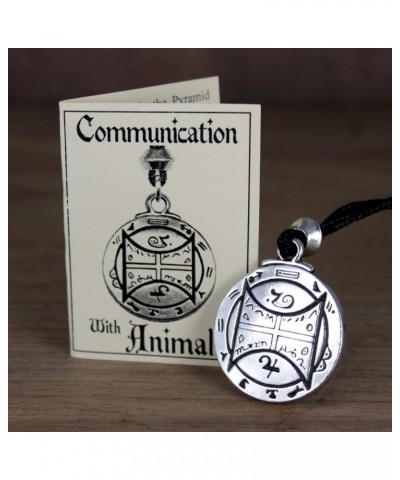 Pewter Talisman For Communication with Animals Pendant Necklace - 1.25 Inch Diameter $10.00 Necklaces