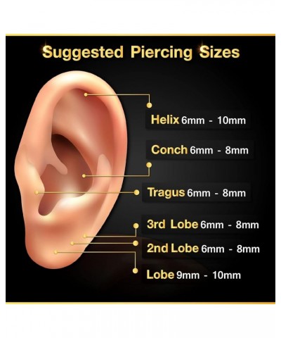 2PCS Stainless Steel Labret Lip Rings 14 Gauge 4mm Rose Dice Auricle Lobe Earrings Snake Bite Piercing Jewelry See More Sizes...