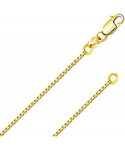 Stainless Steel Square Box Chain Link Necklace Yellow 3mm wide 20.0 Inches $10.99 Necklaces