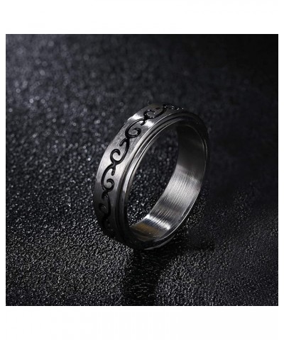 Anxiety Ring For Women Fidget Stress Relief Spinners Rings Fashion Preppy Fashion Jewelry For Teen Girl Asexual Stainless Ste...