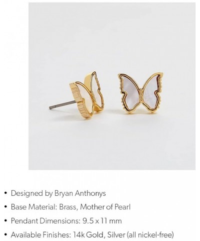 Earrings in a Variety of Styles and Colors Wings to Fly Studs Gold $25.08 Earrings