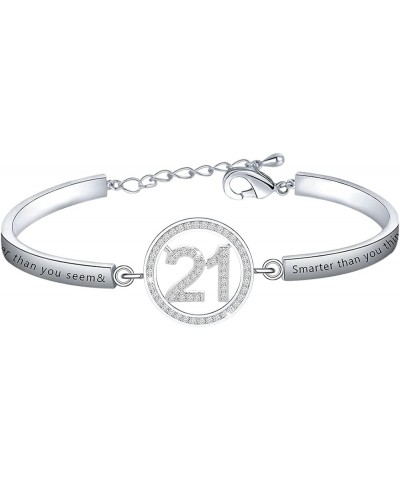 Birthday Gifts 21st Bracelet Adjustable 21 Year Old Gifts Happy 21st Birthday Jewelry Gifts Birthday Inspirational Gifts for ...