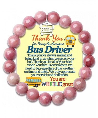 Bus Driver Appreciation Gifts Bracelets Sch00l Bus Driver Gift for Men Women Card End of the Year Bus Drivers Retirement Gift...