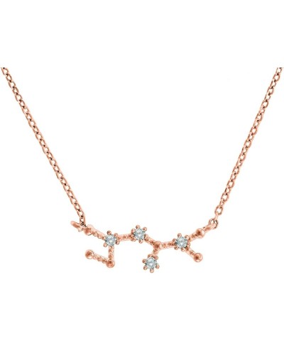 14K Gold Plated Astrology Constellation Horoscope Zodiac Necklace 16-18 Rose Gold Sagittarius $9.69 Necklaces