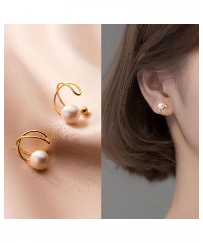 Ear Cuff Earrings for Women Trendy Crystal Non Piercing Gold Clip on Earrings for Teen Girl Gifts 14k Gold Plated Earrings Mo...