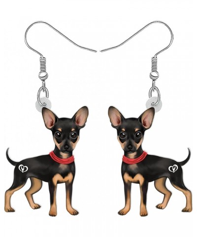 Acrylic Cute Chihuahua Dog Earrings Jewelry for Women Girls Sweet Puppy Pets Dangle Hook Earrings Gifts for Dog Lovers Charms...