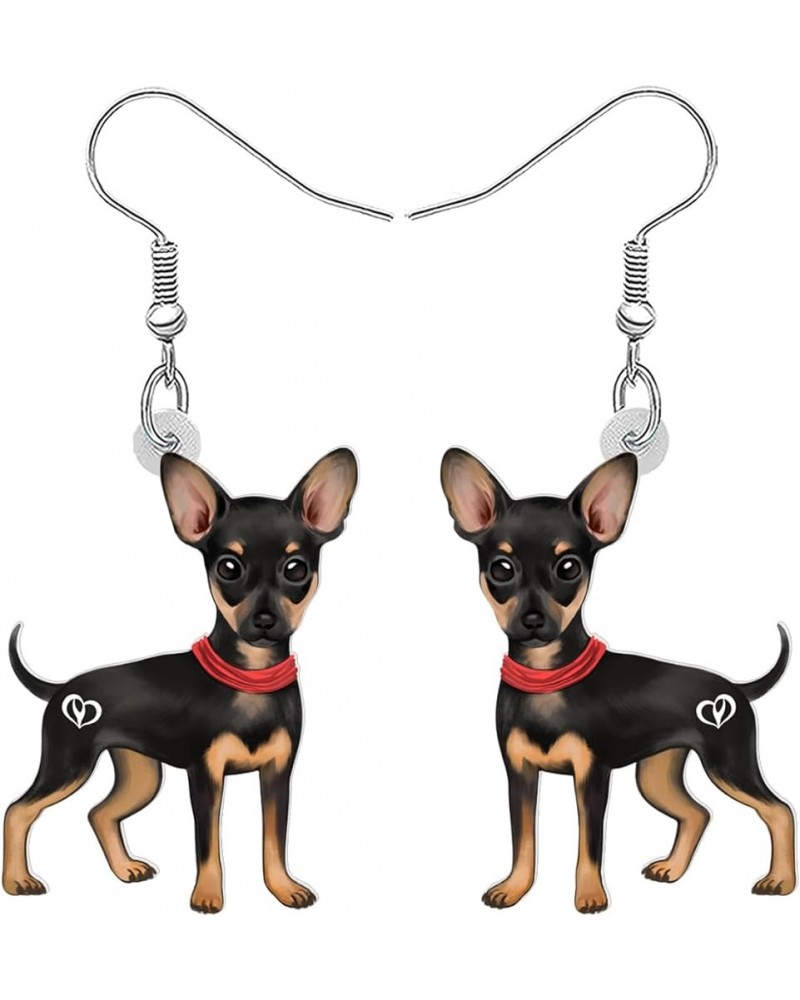 Acrylic Cute Chihuahua Dog Earrings Jewelry for Women Girls Sweet Puppy Pets Dangle Hook Earrings Gifts for Dog Lovers Charms...