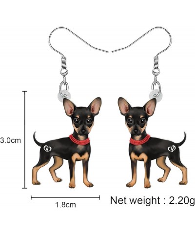 Acrylic Cute Chihuahua Dog Earrings Jewelry for Women Girls Sweet Puppy Pets Dangle Hook Earrings Gifts for Dog Lovers Charms...