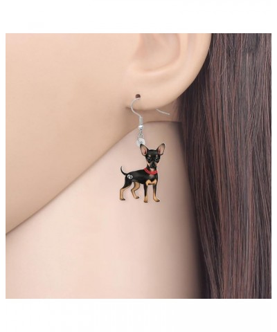 Acrylic Cute Chihuahua Dog Earrings Jewelry for Women Girls Sweet Puppy Pets Dangle Hook Earrings Gifts for Dog Lovers Charms...