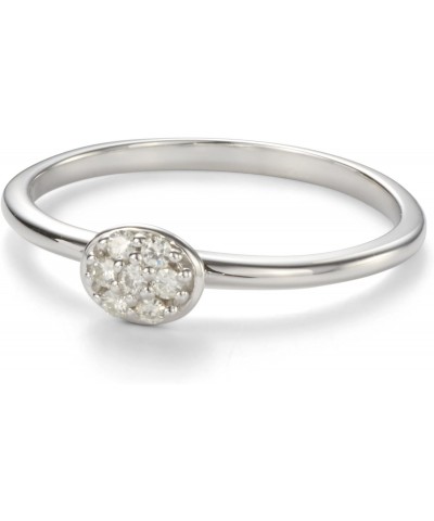 0.09 CTW DEW Round Laboratory-Grown Moissanite Statement Ring in Sterling Silver $8.50 Rings