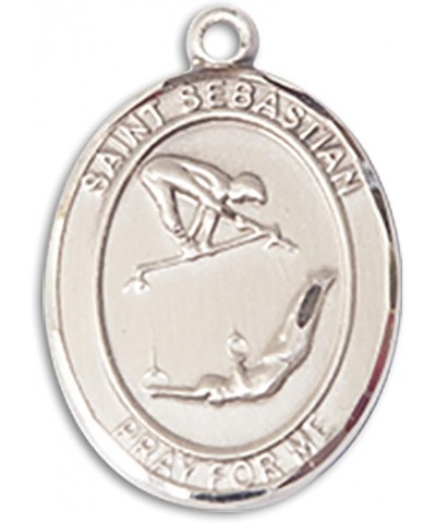 Sterling Silver Sport Medal St. Sebastian | Gymnastics 1 $34.03 Necklaces