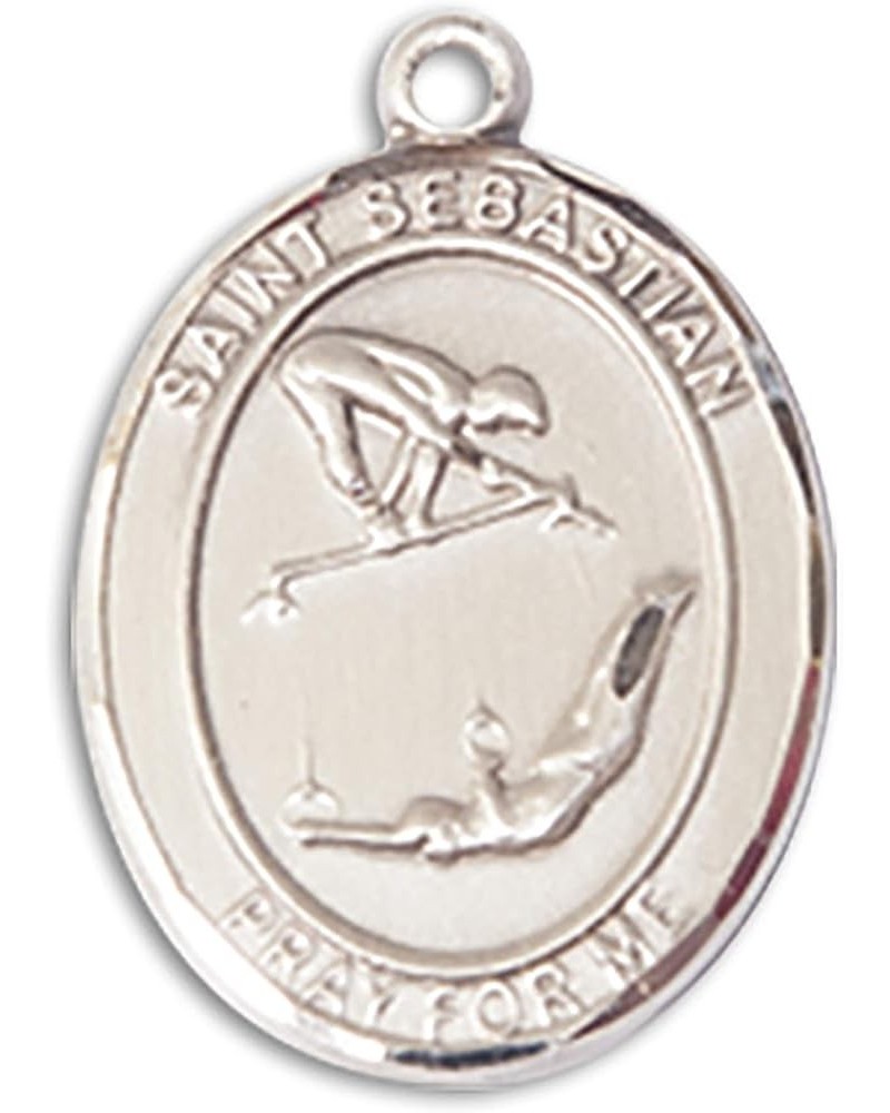 Sterling Silver Sport Medal St. Sebastian | Gymnastics 1 $34.03 Necklaces