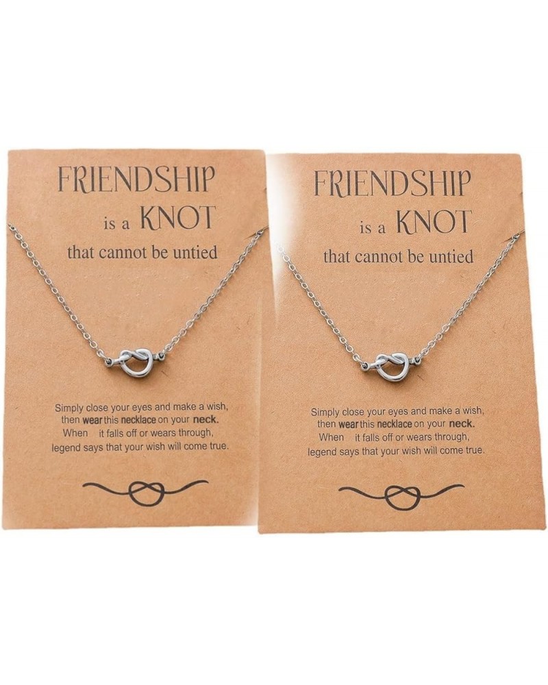 Couple Pendant Necklace Best Friend Choker for Women Teen Girls, Sun Moon Star/Love Knot Matching Friendship BFF Sister Stain...