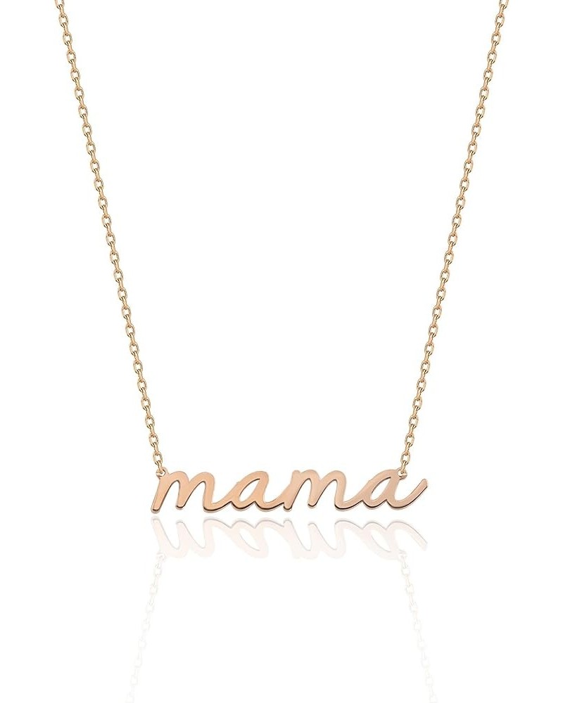 Personalized Name Necklace in Gold, Rose, and Silver - Custom 925 Sterling Silver, Gold Plated Nameplate Necklace for Women a...