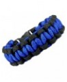 (SN-0786) Paracord Bracelet Thin Blue Line bracelet Tactical Police Survival For Men Women Unisex Adult Pack Of 1 $6.71 Brace...