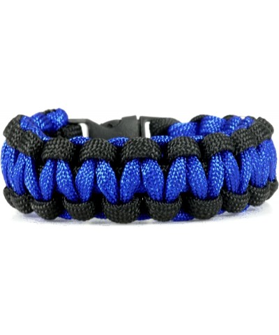 (SN-0786) Paracord Bracelet Thin Blue Line bracelet Tactical Police Survival For Men Women Unisex Adult Pack Of 1 $6.71 Brace...