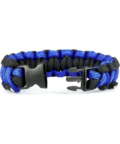 (SN-0786) Paracord Bracelet Thin Blue Line bracelet Tactical Police Survival For Men Women Unisex Adult Pack Of 1 $6.71 Brace...