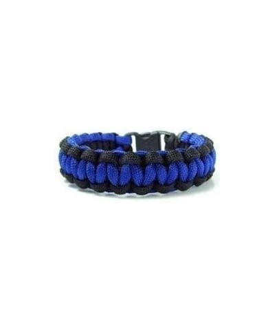 (SN-0786) Paracord Bracelet Thin Blue Line bracelet Tactical Police Survival For Men Women Unisex Adult Pack Of 1 $6.71 Brace...