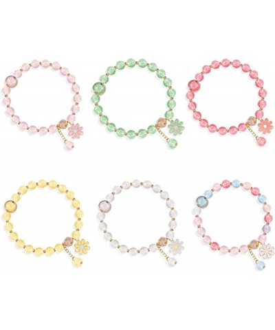 Flower Bracelets for Women Teen Girls Cute Daisy Charm Bracelets Little Girls Flower Beaded Bracelets Jewelry Bracelets Gifts...