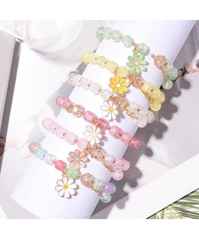 Flower Bracelets for Women Teen Girls Cute Daisy Charm Bracelets Little Girls Flower Beaded Bracelets Jewelry Bracelets Gifts...