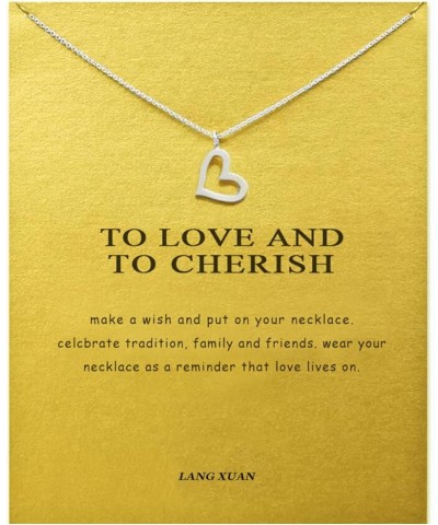 Message Card Compass Pendant Necklace Friendship Sun Good Luck Elephant Starfish Pendant Chain Necklace with Gift Card Silver...