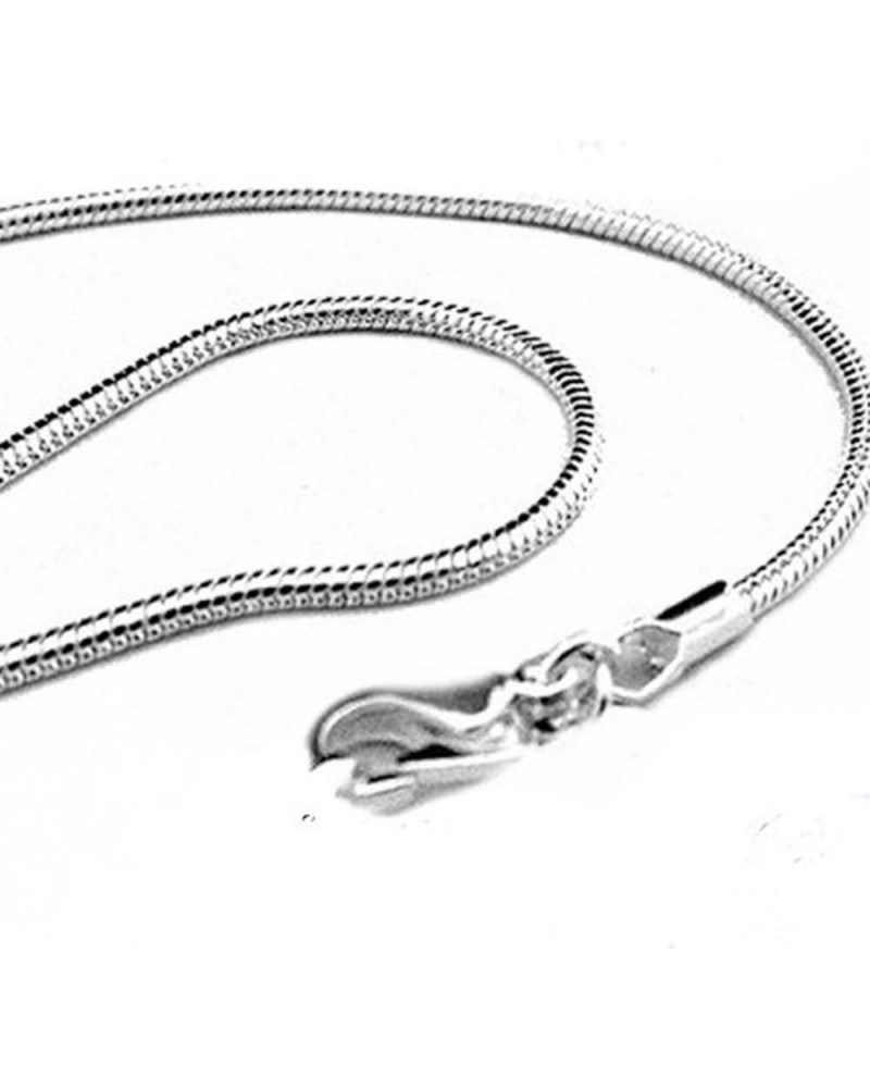 Solid Sterling Silver Snake Chain Made in Italy 18.0 Inches $10.60 Necklaces