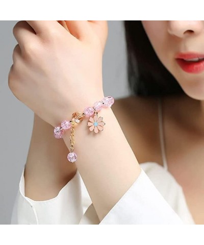 Flower Bracelets for Women Teen Girls Cute Daisy Charm Bracelets Little Girls Flower Beaded Bracelets Jewelry Bracelets Gifts...