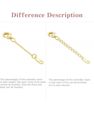 14k Gold 1"/1.5"/2"/2.5"/3"/4"/5"/6" Necklace Bracelet Extender Chain, Necklace Extender Gold 14k, Durable Removable Gold Cha...