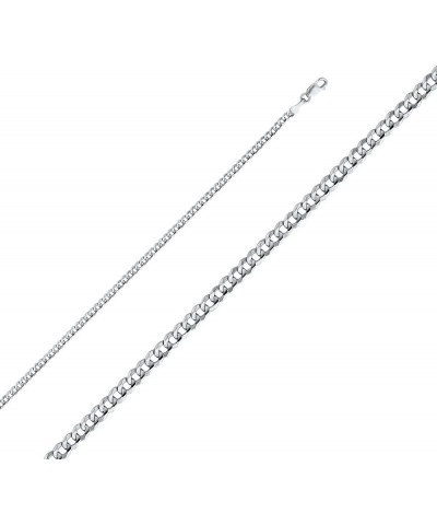 14K Solid Gold Cuban Link Curb Chains (Select Options) 20 Inches White Gold $1.00 Necklaces