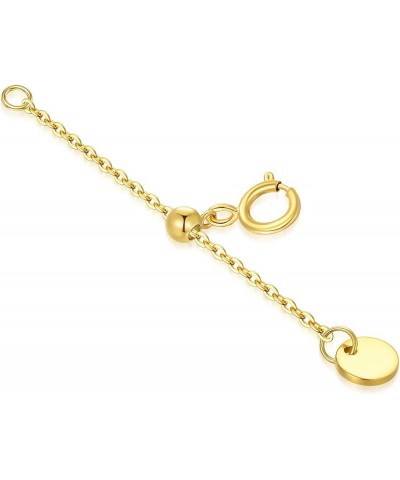 10k 14k Real Gold 1"/1.5"/2"/2.5"/3"/4"/5" Necklace Extender, Necklace Bracelet Extender Chain, Durable Gold Extender Chain, ...