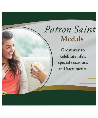 Small Oval Catholic Patron Saint Medal Bulk Silver Oxidized Medal Charm, Pack of 5 Medals Saint Patrick $8.15 Pendants