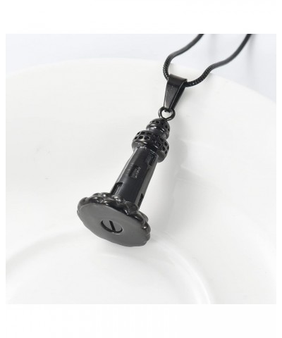 Cremation Jewelry Ocean Collection Urn Necklace for Ashes Lighthouse Shape Keepsake Memorial Pendant Gift for Men Women Light...