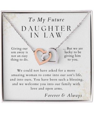 Future Daughter in Law Gifts, Welcoming Daughter In Law Into Family, To My Future Daughter-In-Law Necklace, Wedding Present f...