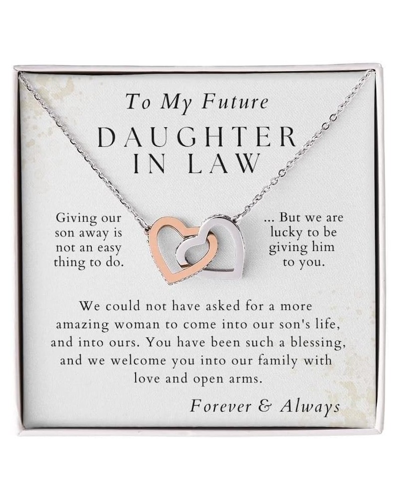 Future Daughter in Law Gifts, Welcoming Daughter In Law Into Family, To My Future Daughter-In-Law Necklace, Wedding Present f...