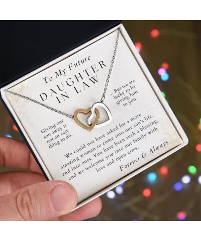 Future Daughter in Law Gifts, Welcoming Daughter In Law Into Family, To My Future Daughter-In-Law Necklace, Wedding Present f...