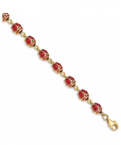 Enamel and Resin Ladybug Bracelet in 14K Yellow Gold $201.19 Bracelets