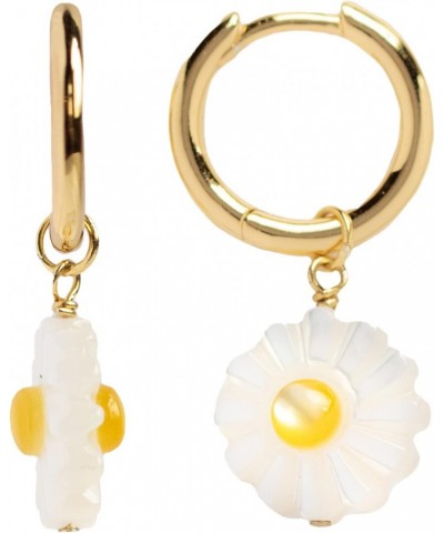 The Summer I Turned Pretty Daisy Charm Huggie Hoop Earrings $30.80 Earrings