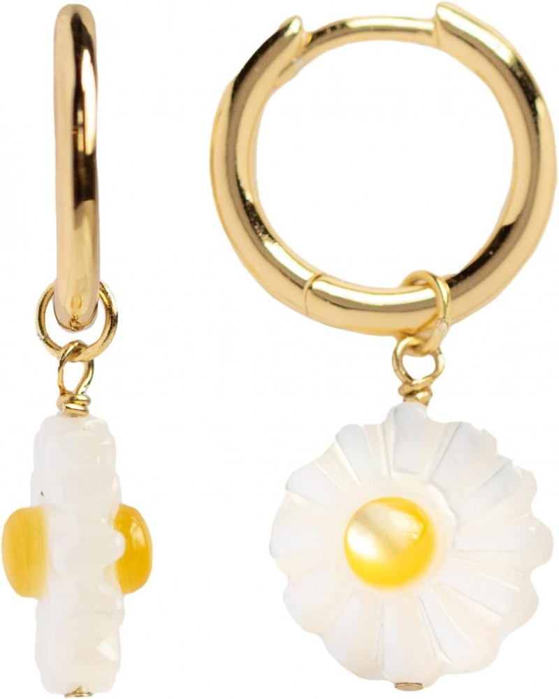 The Summer I Turned Pretty Daisy Charm Huggie Hoop Earrings $30.80 Earrings