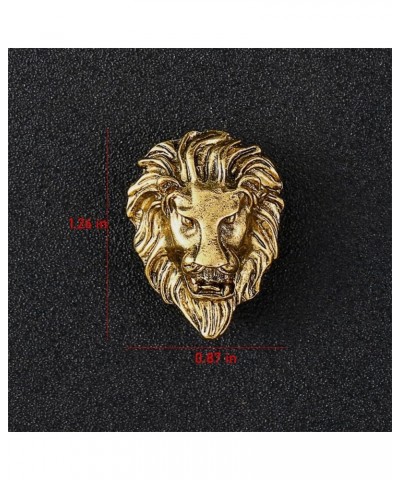 Vintage Lion Face brooch pin, Animal Brooch pin,Punk Lion Brooch pin，West trim stud, shirt stud,Suit pin, lapel pin for women...