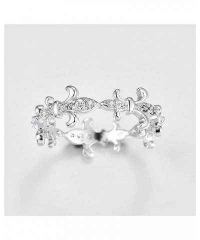 Jewelery for Women Cubic Zirconia Solitaire Silver Plated Ring Jewelry for Wedding Engagement White $4.15 Rings