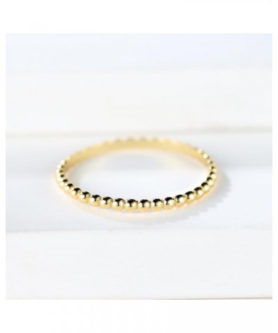 S925 Sterling Silver Rings for Women Stackable Thin Ring Sterling Silver Mother's Day Jewelry Gifts 10 Gold $9.89 Rings