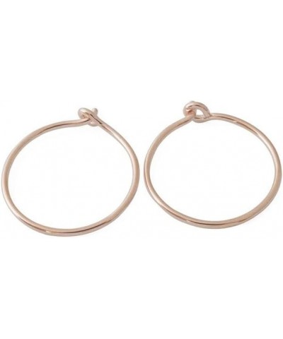 Everyday Hoops in Gold, Rose Gold, or Silver | Minimalist, Delicate Jewelry Medium Rose Gold $11.14 Earrings